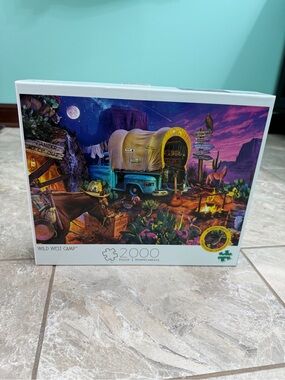 Buffalo Wild West Camp 2000-Piece Jigsaw Puzzle